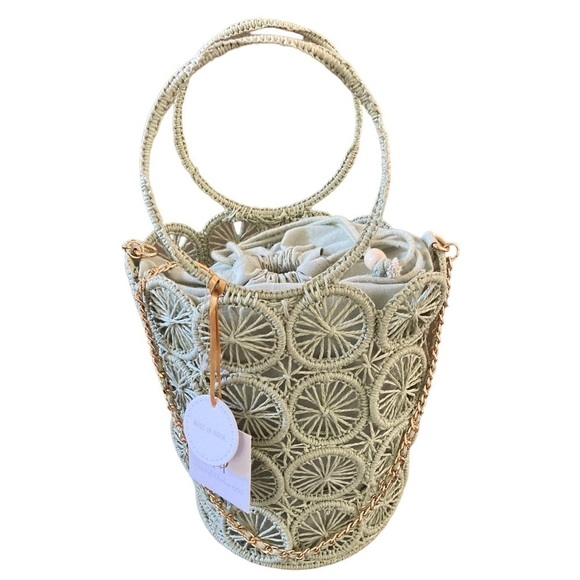 House of Harlow 1960 Circle Crochet Handbag Crossbody NWT Handcrafted - Picture 3 of 10